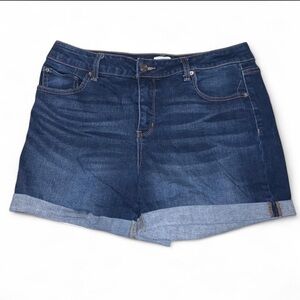 Time and Tru Dark Blue Jean Shorts